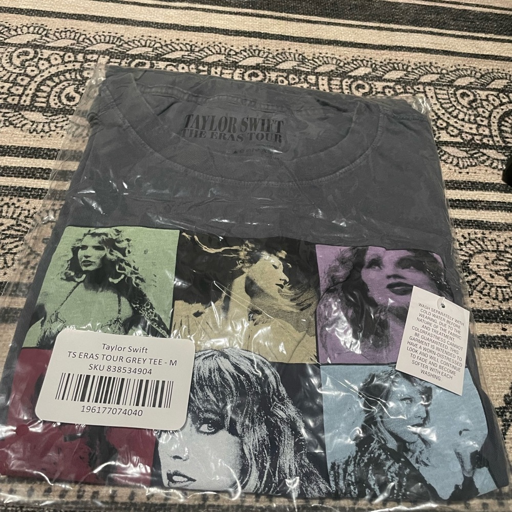Taylor Swift The Eras Tour Mineral Wash Gray T-Shirt